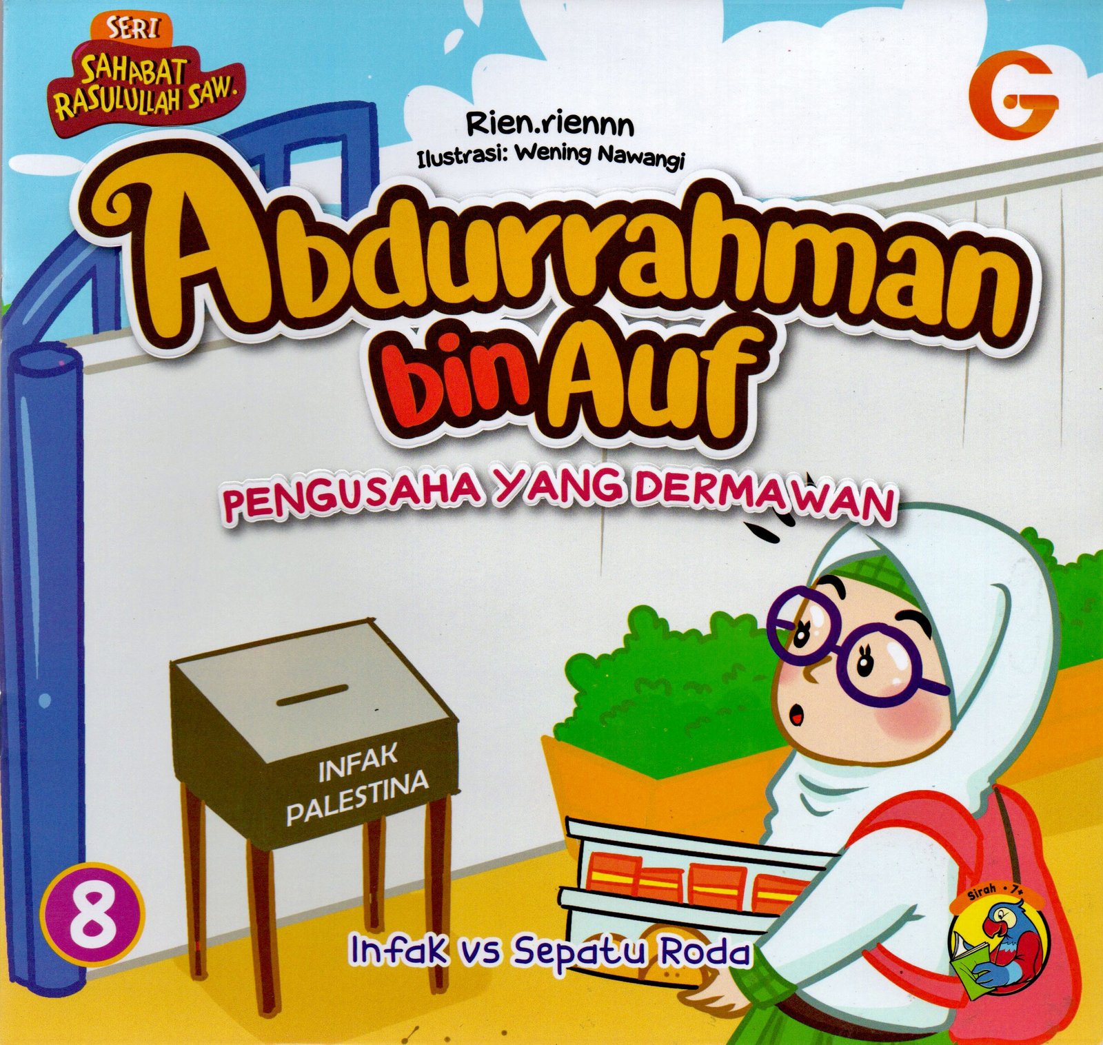 Cover Abdurrahman bin auf :  pengusaha yang dermawan / RIEN.RIENNN