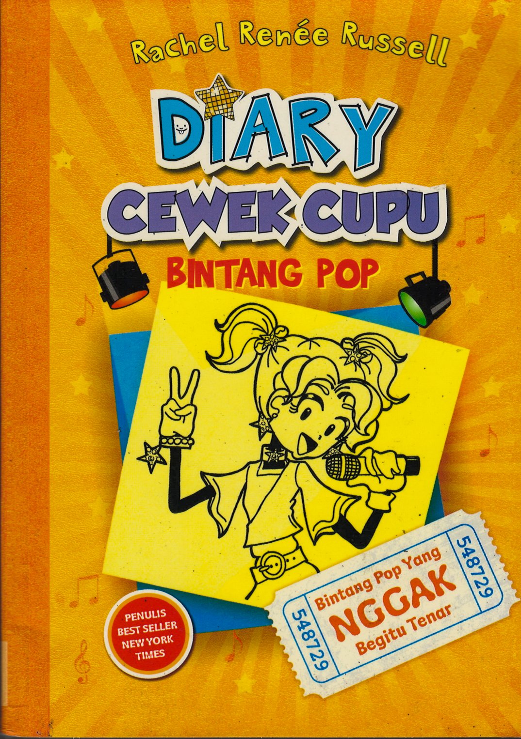 Cover Diary Cewek Cupu :  kisah si ratu pesta yang nggak begitu tenar / Rachel Renee Russell