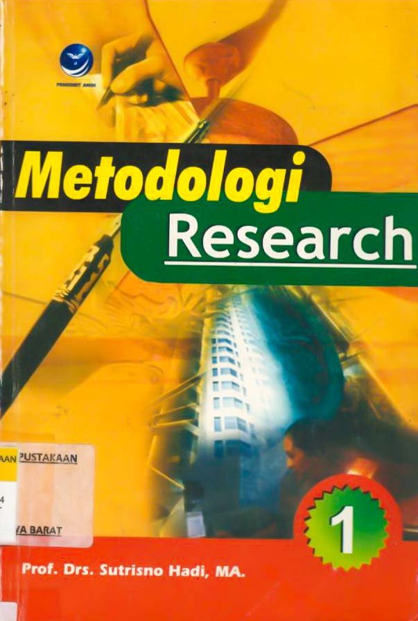 Cover Metodologi research / Prof. Drs. Sutrisno hadi