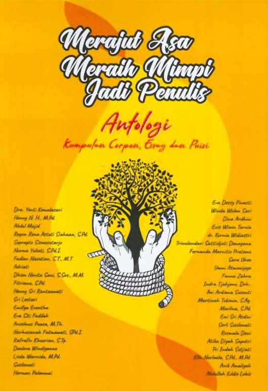 Cover Merajut Asa Merah Mimpi Jadi Penulis :  Antologi Kumpulan Cerpen , Essay dan Puisi / Dra.Yanti Komalasari