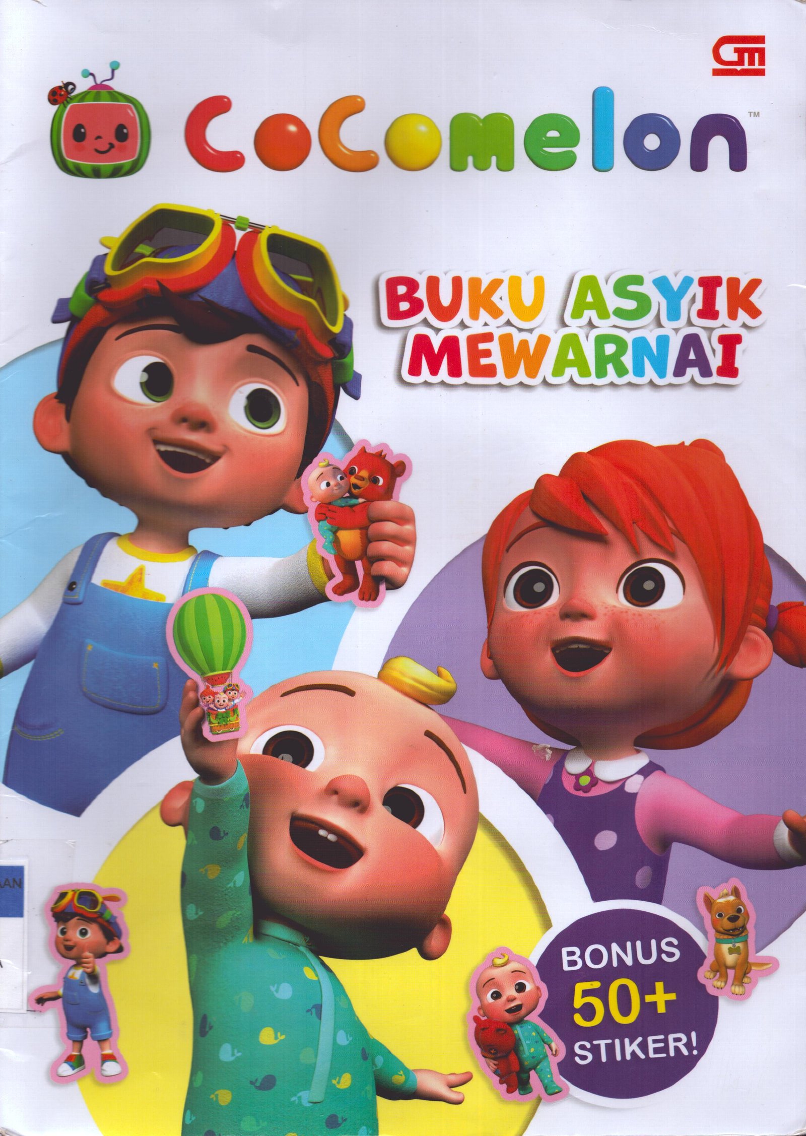 Cover Cocomelon Buku Asyik Mewarnai / Gramedia